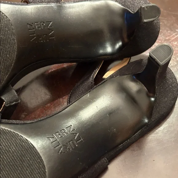 Naturalizer Black Strappy Heels - Picture 5 of 7